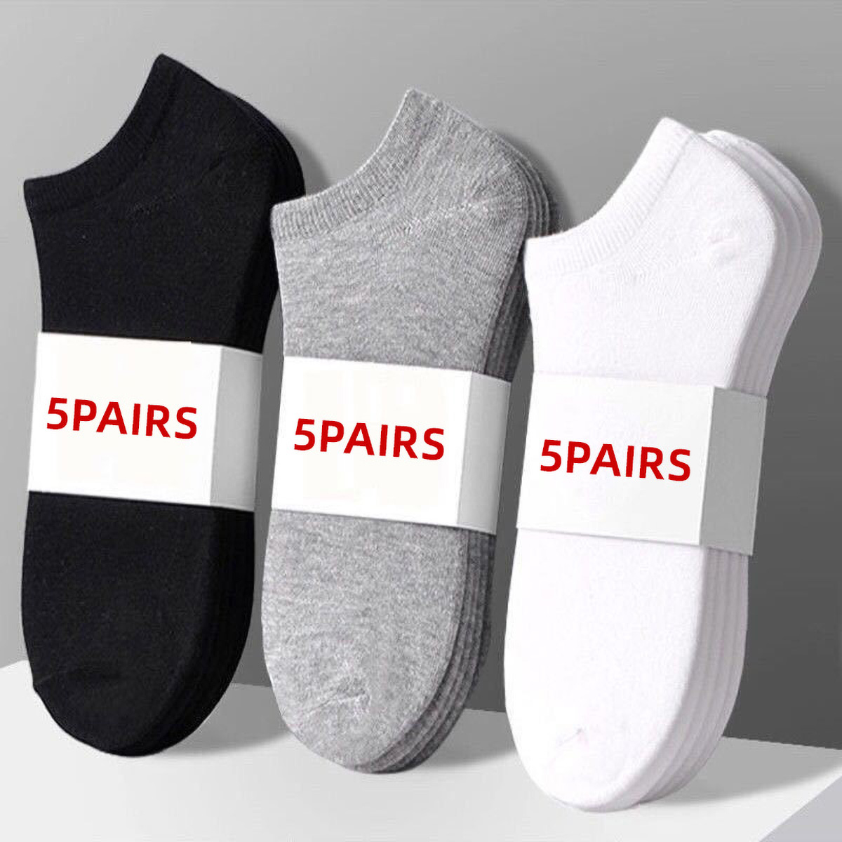 No Show Sock Women - 5 Pasang Kaos Kaki Kasual Unisex