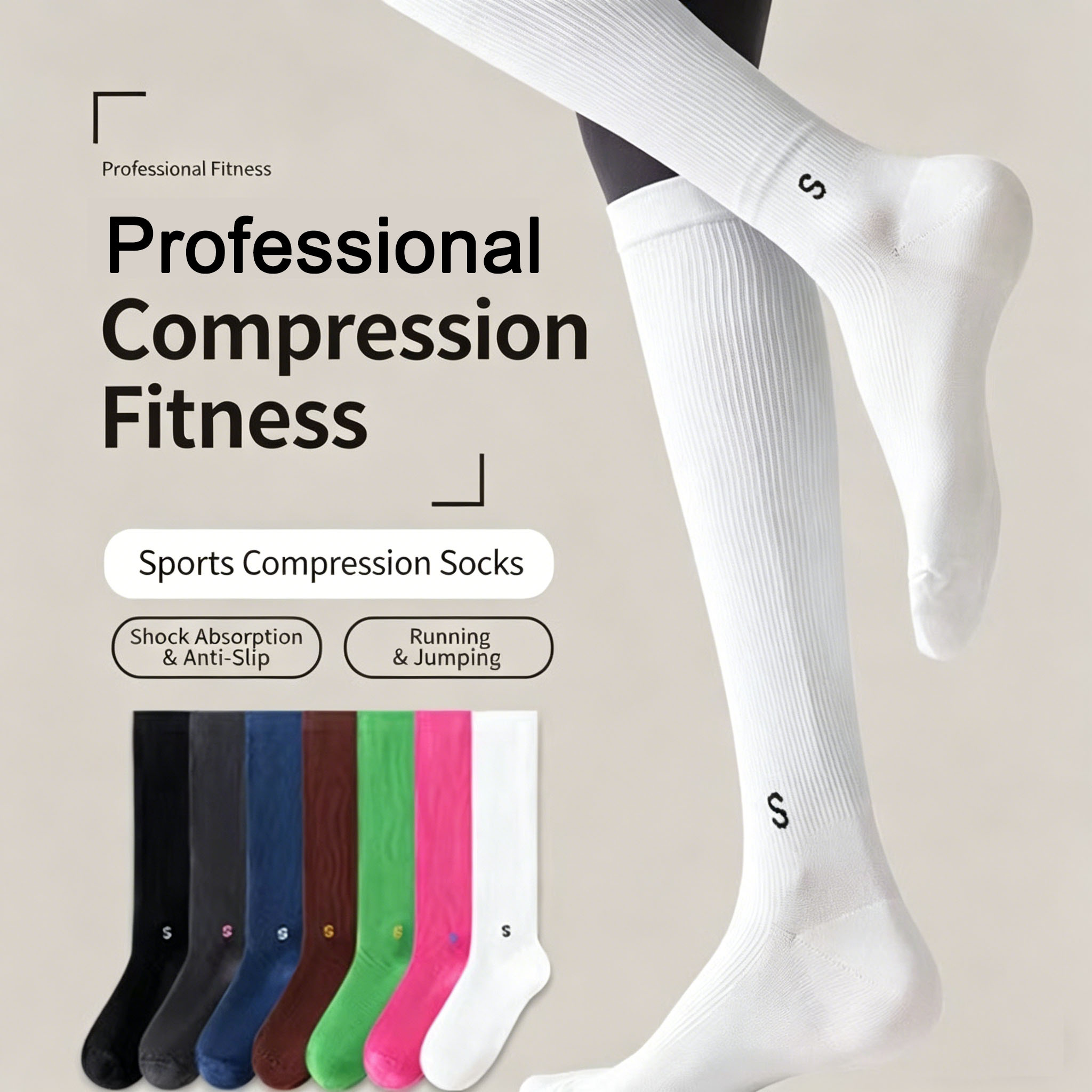 Compression Sleeve Calf - Kaos Kaki Kompresi Olahraga Profesional untuk
