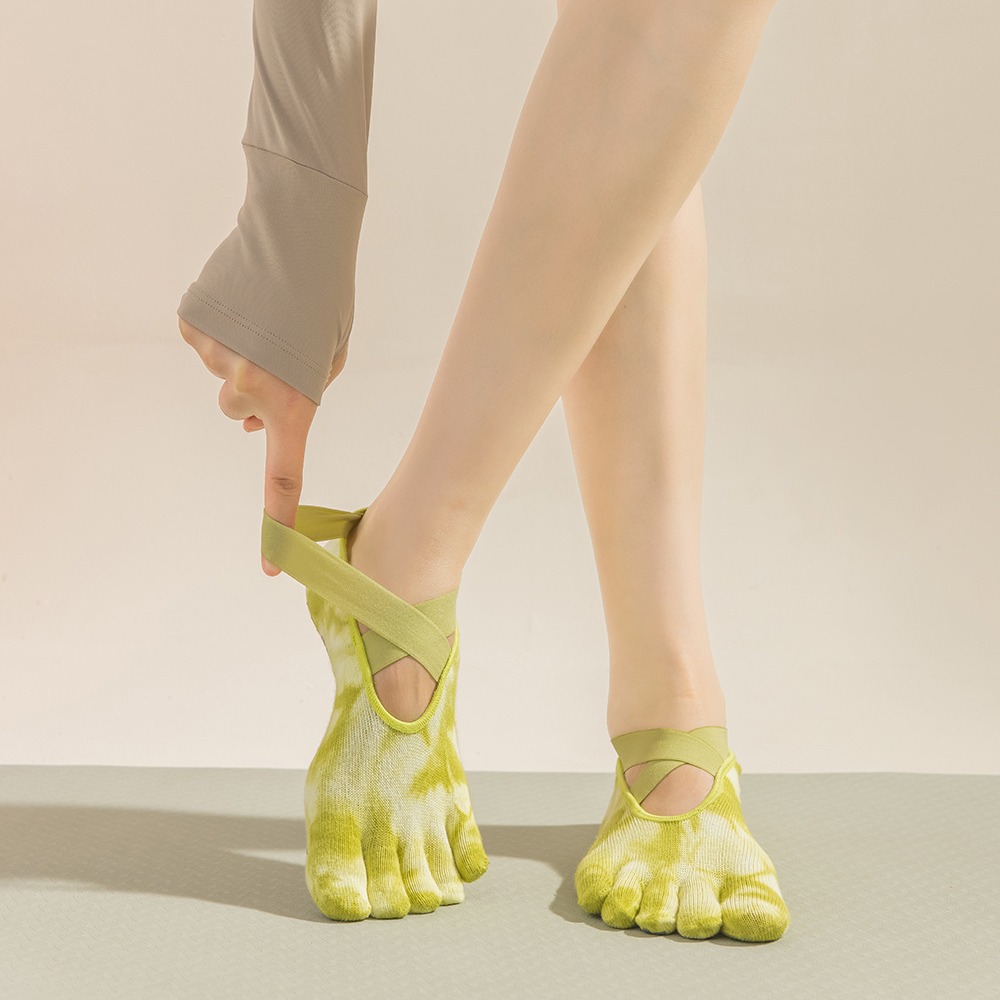 Grip Sock Yoga - Kaos Kaki Wanita Tie-Dye dengan Lima