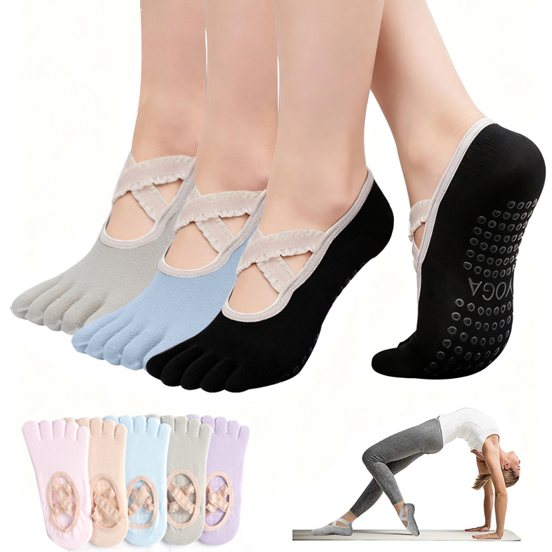 Grip Sock Yoga - Kaus Kaki Pilates Anti Selip Wanita