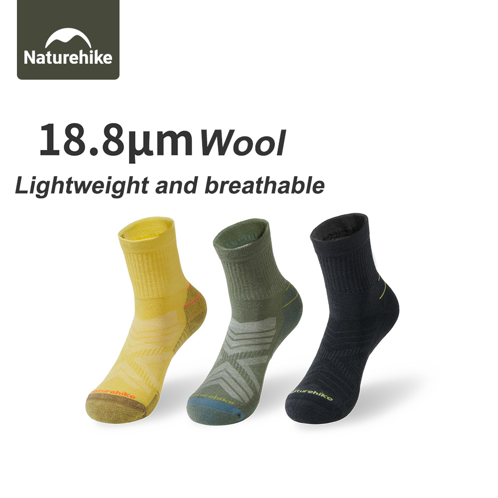 Wool Hiking Sock - Kaus Kaki Olahraga Naturehike Kaus Kaki