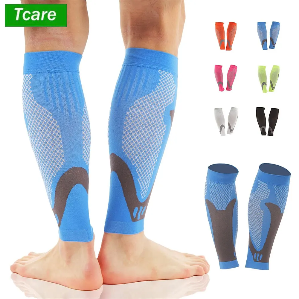 Compression Sleeve Calf - 1 pasang lengan kompresi betis, dukungan