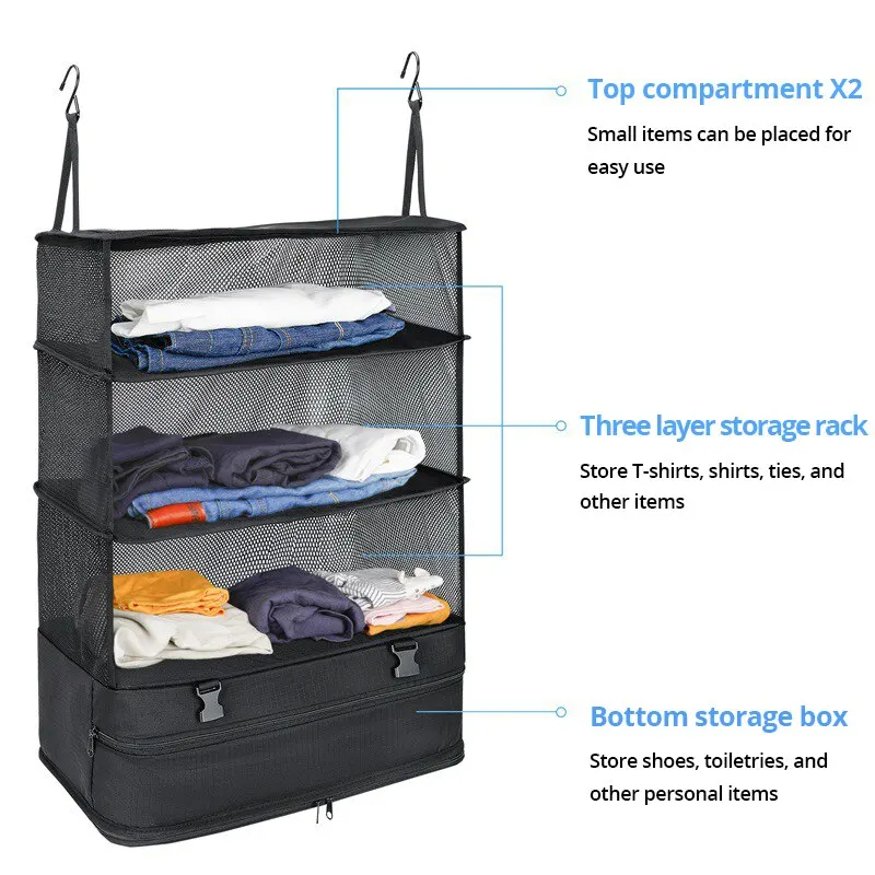 Sock Organizer Tray - Tas Gantung Penyimpanan Pakaian 3-in-1 -
