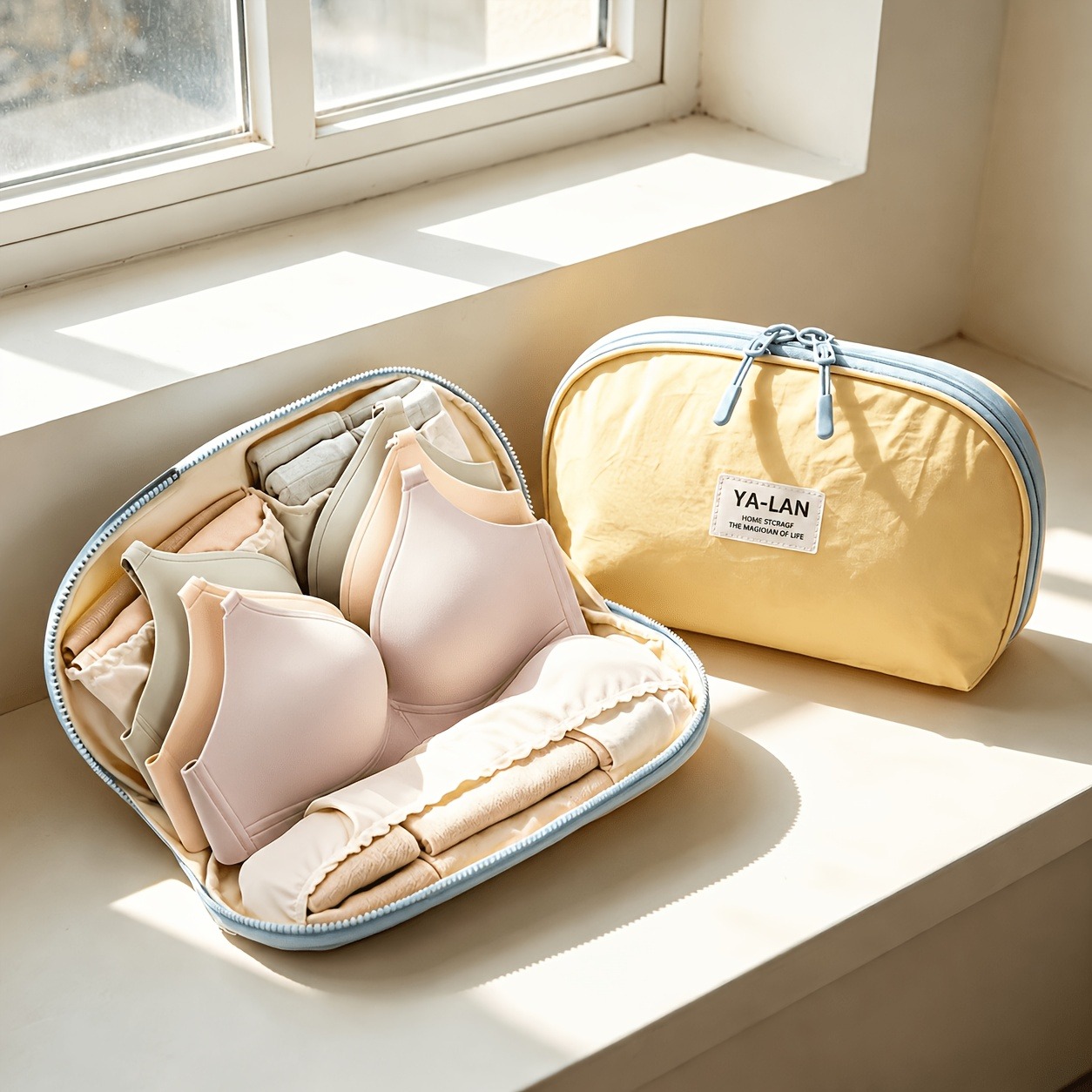 Sock Organizer Tray - Tas penyimpanan bra berbentuk cangkir tiga-dalam-satu,