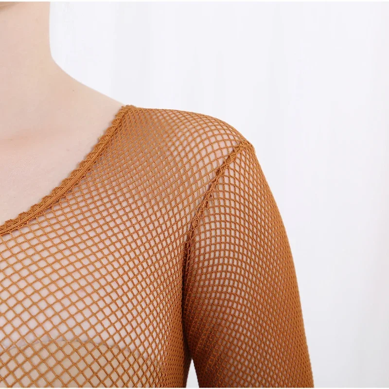 Fishnet Stocking Women - Jumpsuit Tari Latin Full Body dengan