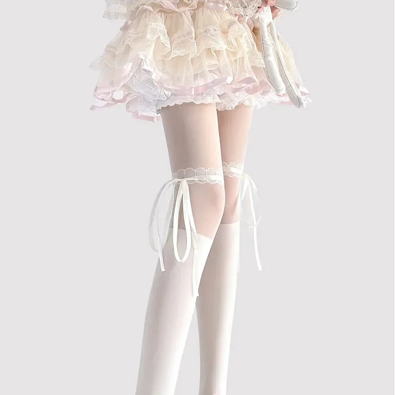 Tights Pantyhose Sheer - Stoking Sutra Manis Lolita Cos untuk