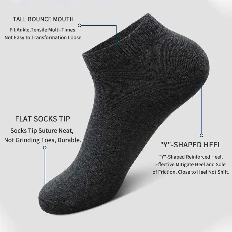 5 Pasang Kaos Kaki Kasual Unis - No Show Sock Women ulasan dan harga