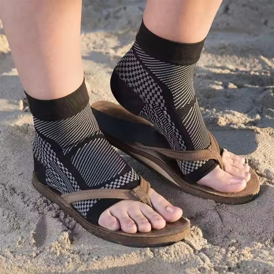 1 Pasang Kaus Kaki Kompresi Ol - Ankle Brace Sock ulasan dan harga