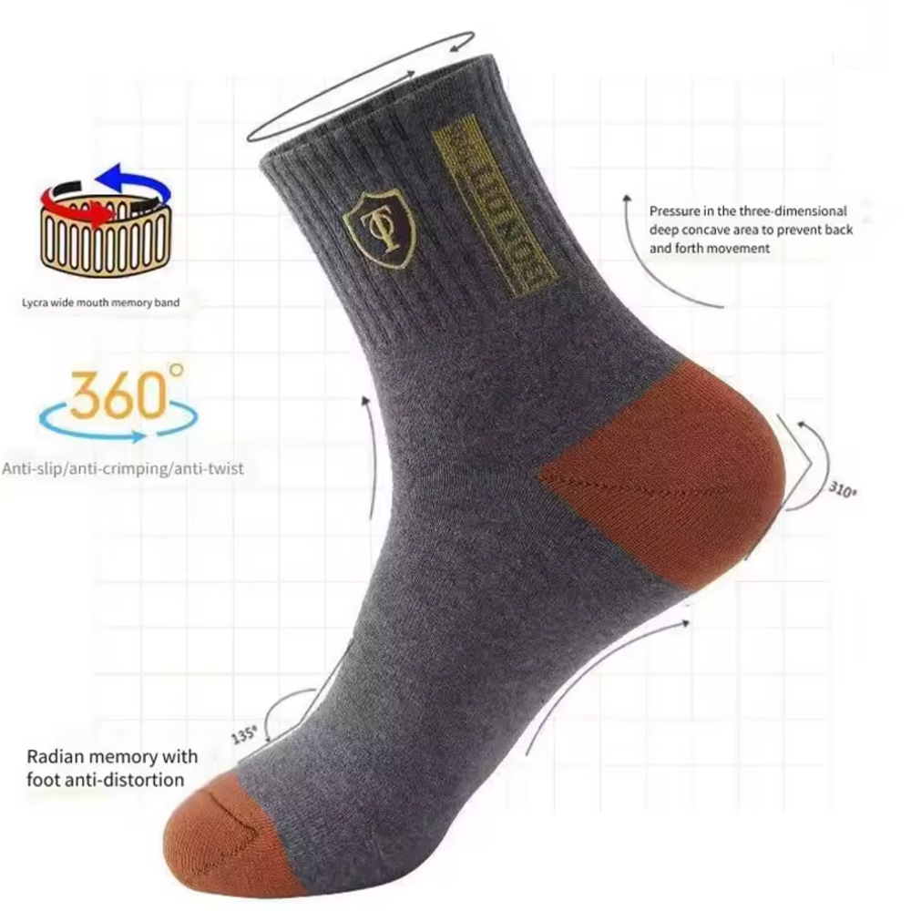 Kaos Kaki Pria Premium Thermal - Cotton Crew Sock Pack ulasan dan harga