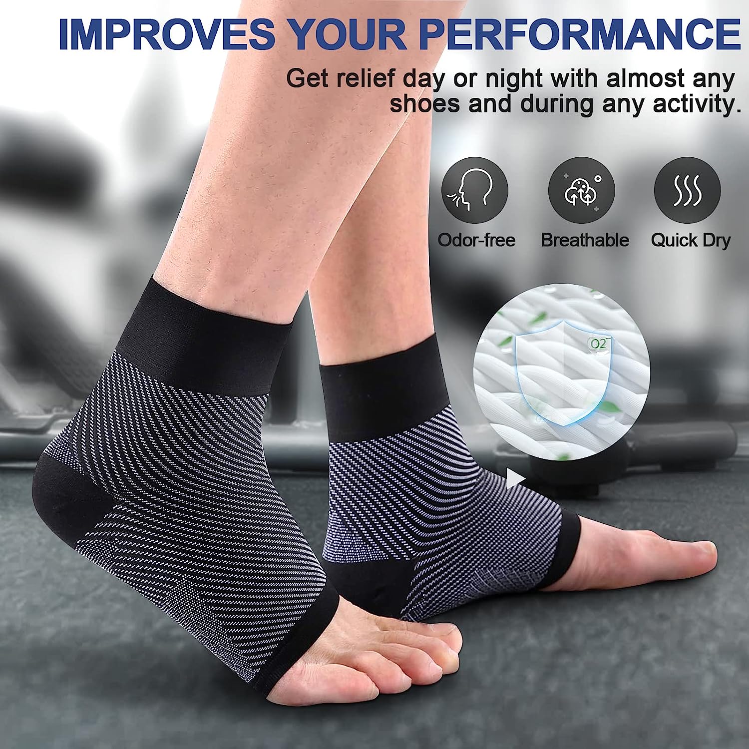 1 Pasang Kaus Kaki Kompresi Pl - Ankle Brace Sock ulasan dan harga
