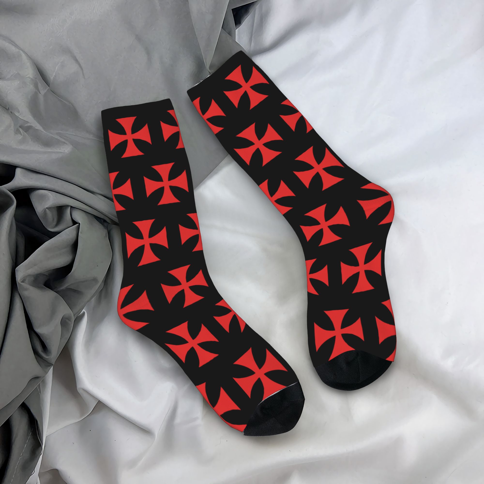 Kaos Kaki Kru Templar Cross Me - Dress Sock Men ulasan dan harga