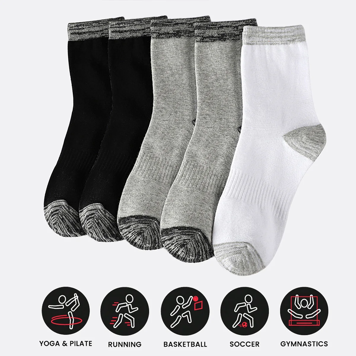 1/5 Pasang Kaus Kaki Atletik P - Athletic Sock Cushion ulasan dan harga