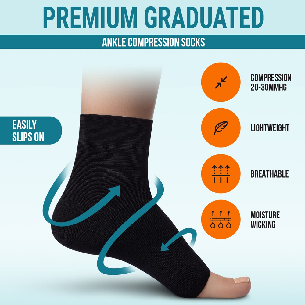 1 pasang kaus kaki Nano lengan - Ankle Brace Sock ulasan dan harga