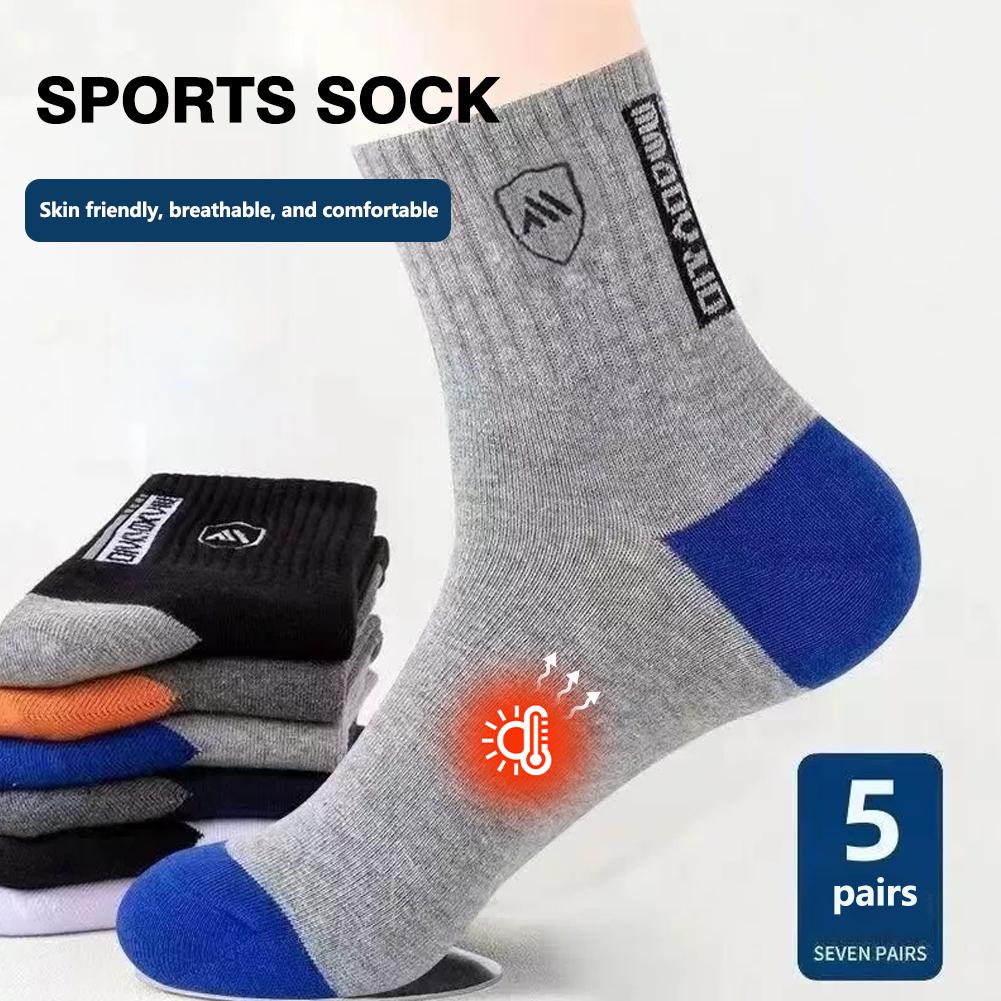 5 Pasang Kaos Kaki Pria Anti B - Cotton Crew Sock Pack ulasan dan harga