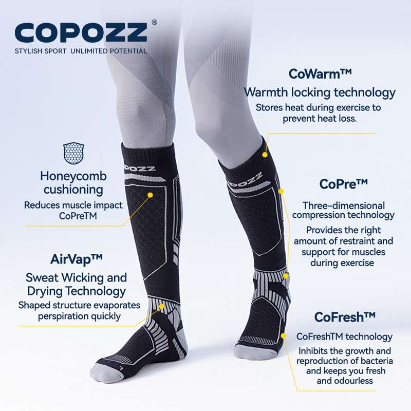 COPOZZ Kaus Kaki Ski Musim Din - Thermal Sock Winter ulasan dan harga