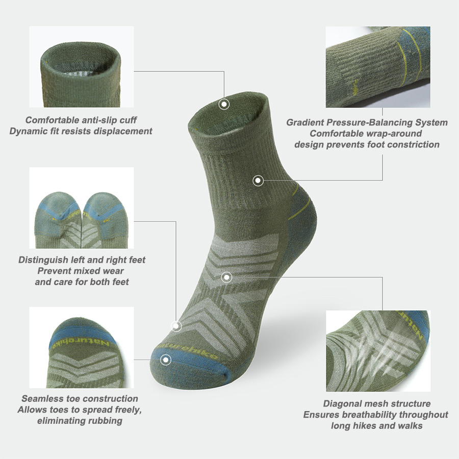 Kaus Kaki Olahraga Naturehike  - Wool Hiking Sock ulasan dan harga