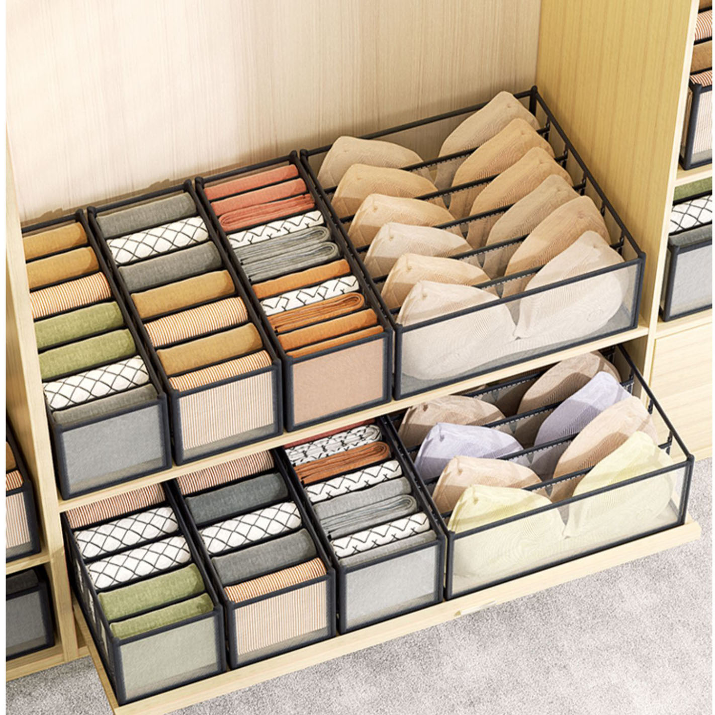 Kotak Penyimpanan Pakaian Dala - Sock Organizer Tray ulasan dan harga