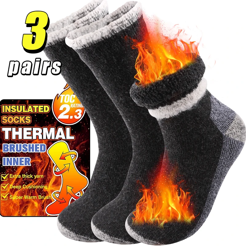 3 Pasang Kaus Kaki Olahraga Lu - Thermal Sock Winter ulasan dan harga