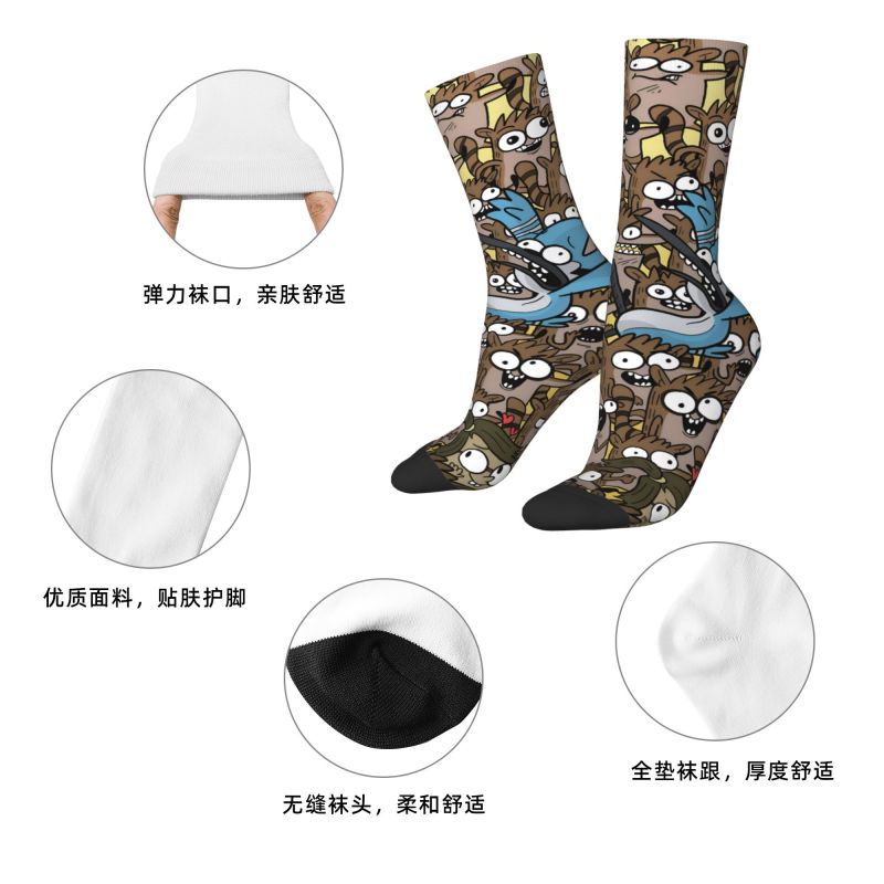 Kaos Kaki Santai Motif Kartun  - Dress Sock Men ulasan dan harga