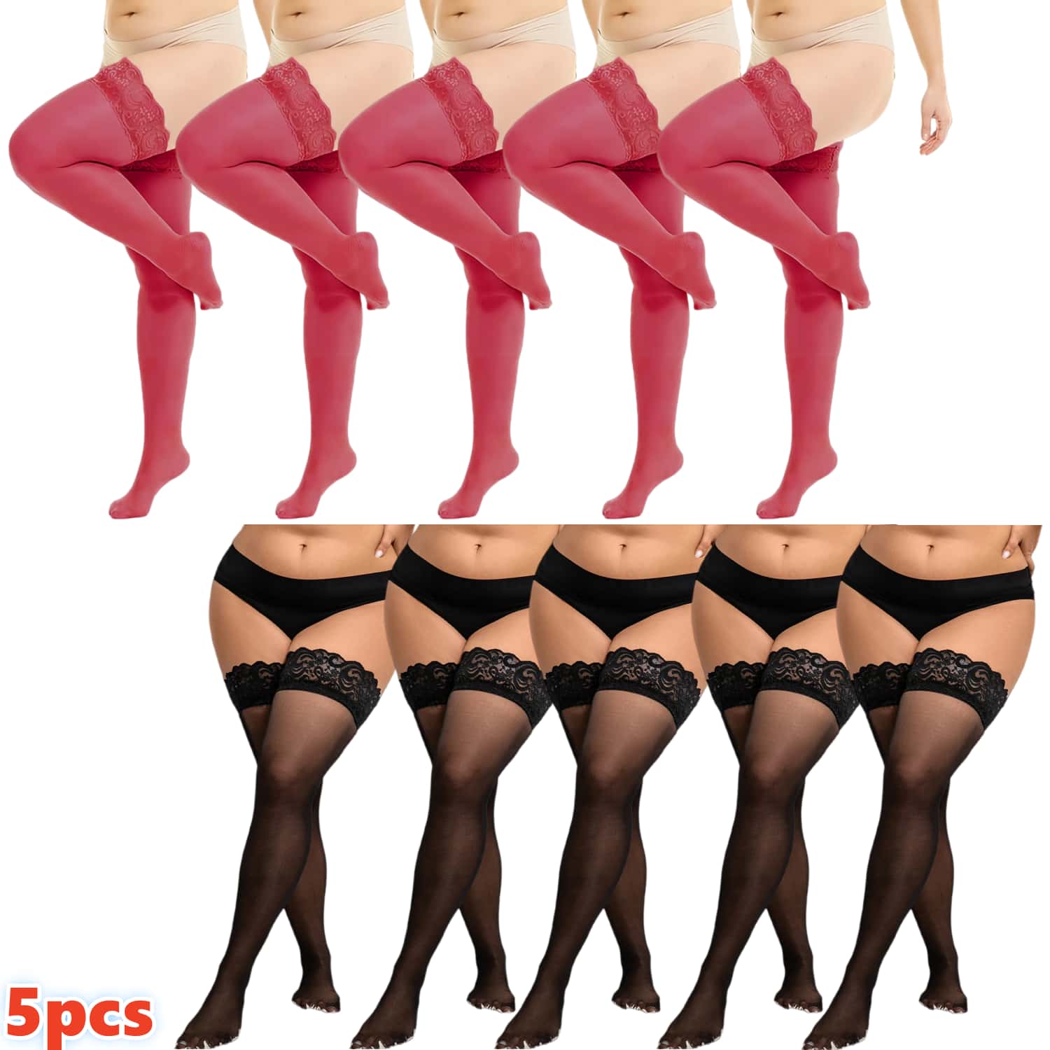 Stoking Wanita Ukuran Besar Be - Thigh High Sock Stay Up ulasan dan harga