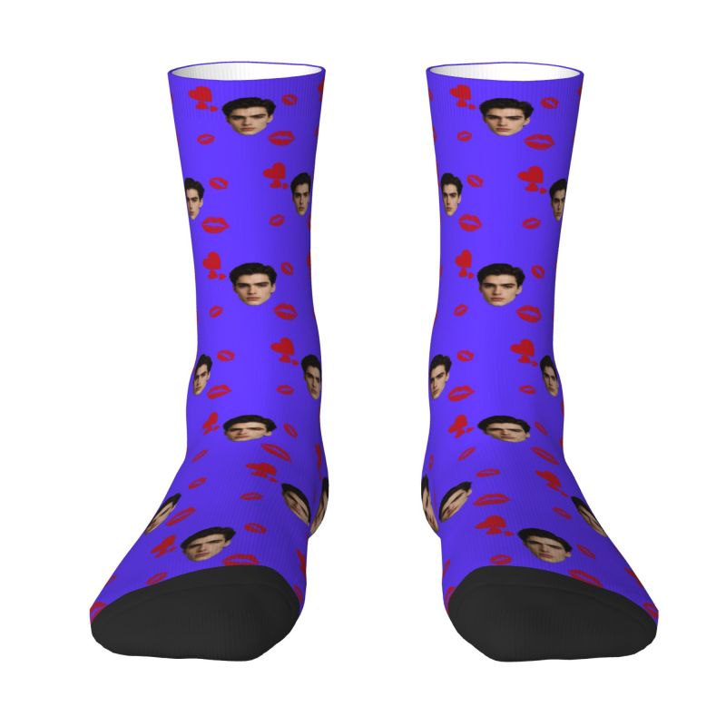 Foto Wajah Kustom Dengan Kaus  - Dress Sock Men ulasan dan harga