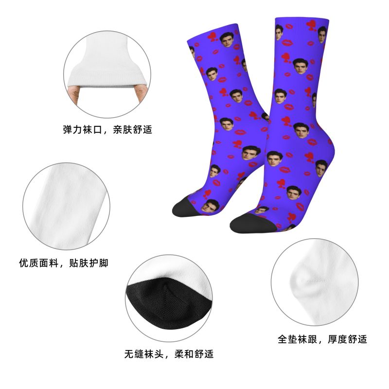 Foto Wajah Kustom Dengan Kaus  - Dress Sock Men ulasan dan harga