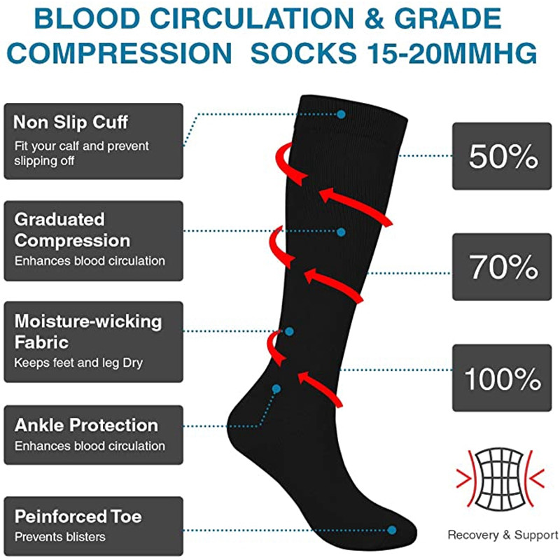 Kaus kaki kompresi S-XXL kaus  - Compression Sock Medical ulasan dan harga