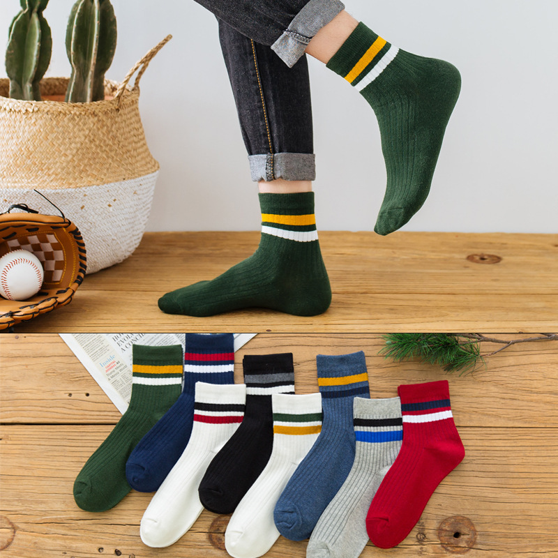 3 Pasang/Pak Kaus Kaki Pria Ka - Cotton Crew Sock Pack ulasan dan harga