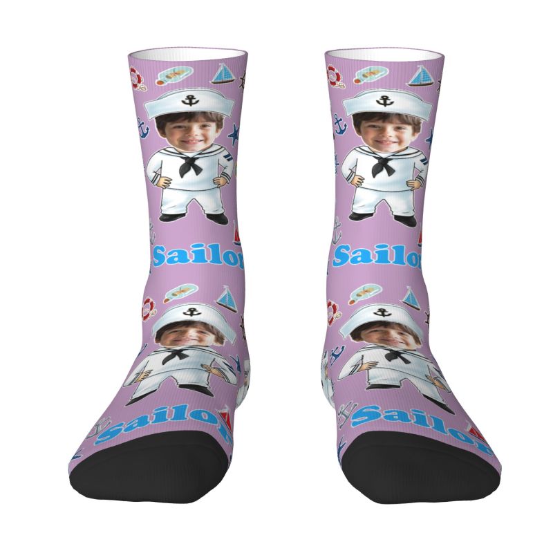 Kaos Kaki Desain Foto Wajah Pr - Dress Sock Men ulasan dan harga