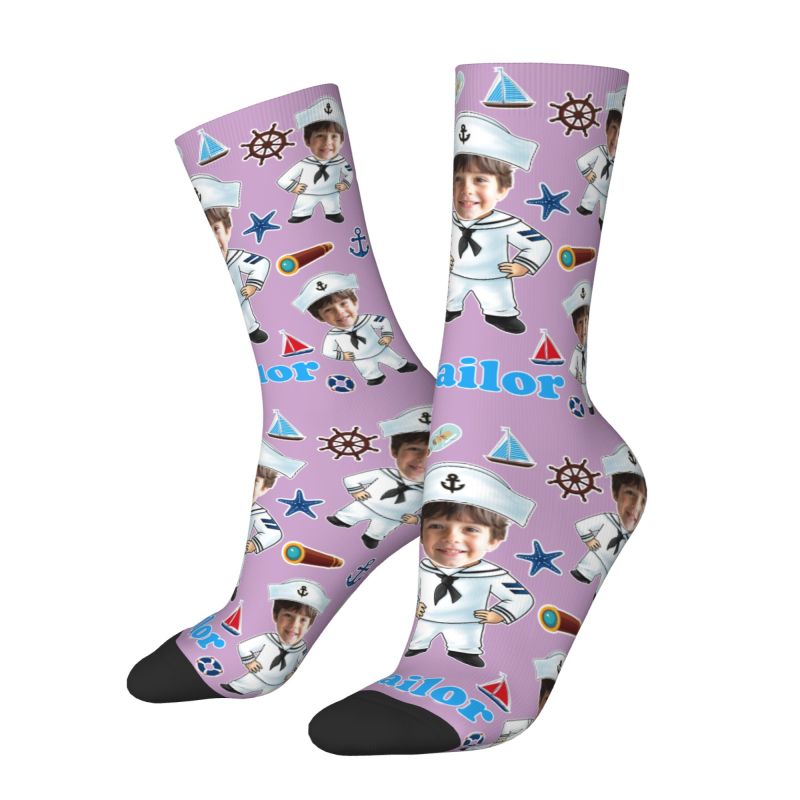 Kaos Kaki Desain Foto Wajah Pr - Dress Sock Men ulasan dan harga